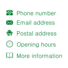 The most important contact icons