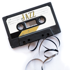 Obraz premium jazz musical genres audio tape label