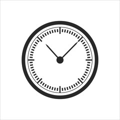clock icon on white background