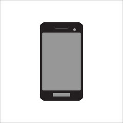 mobile phone icon on white background