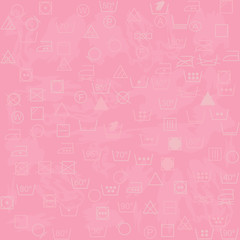 Obraz premium Background with laundry symbols