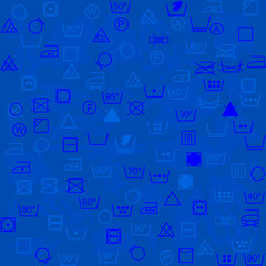 Background with laundry symbols