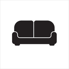 sofa icon on white background