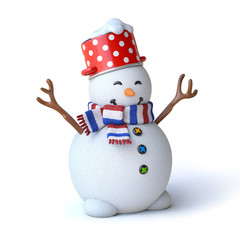 snowman 3d rendering