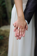 Brautpaar Hand in Hand