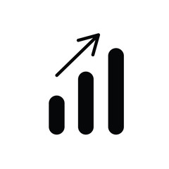statistic icon on white background