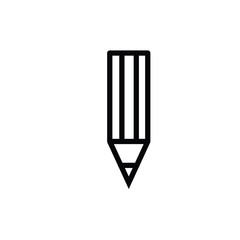 pencil icon on white background