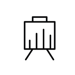 statistic icon on white background