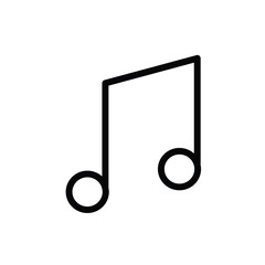 melody icon on white background