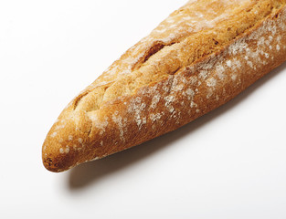 Bread on white background. Isolated.