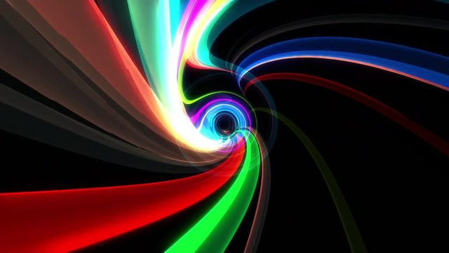 Rotating Abstract Colorful Vortex