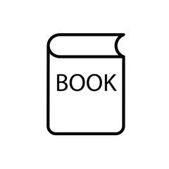 book icon on white background