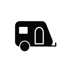 trailer icon on white background