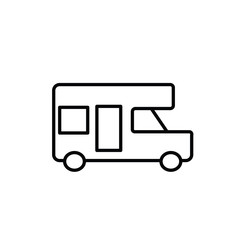 trailer icon on white background