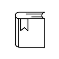 book icon on white background