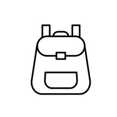 backpack icon on white background
