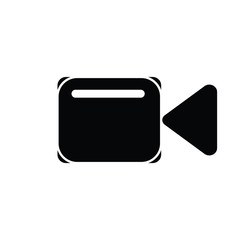 video camera icon on white background