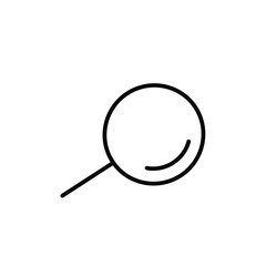 magnifier icon on white background