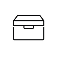 box icon on white background