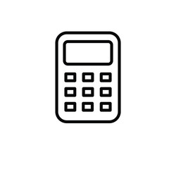 calculator icon on white background