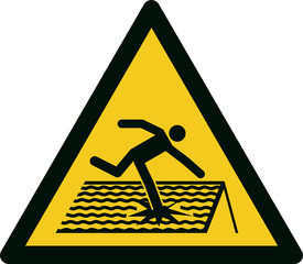 ISO 7010 W036 Warning  Fragile roof © Warning signs