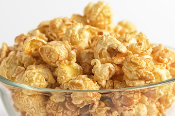 Popcorn on the table.