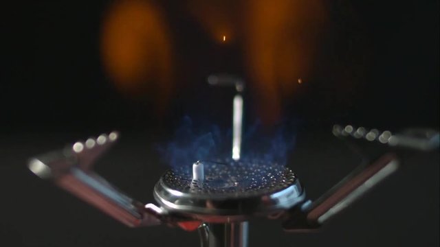Slow Motion of Stove Starting and Igniting - Phantom