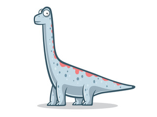 Cartoon Funny Brachiosaurus © rivansyam