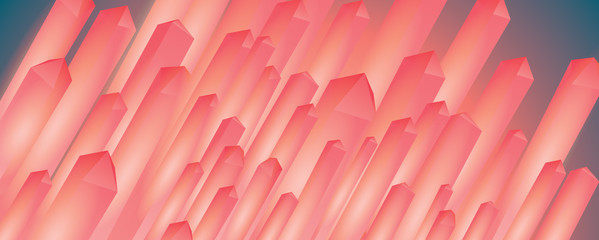 Obraz premium Abstract geometric banner