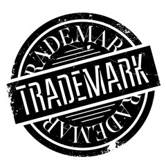 Trademark rubber stamp. Grunge design with dust scratches. Effects can be easily removed for a clean, crisp look. Color is easily changed.