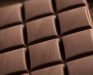 Bars Chocolate , candy sweet, dessert food on wooden background