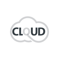 Initial Letter Cloud Computing Logo