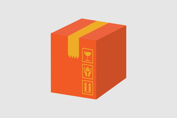 Cardboard box vector ,Carton container 