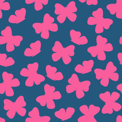 seamless pattern with butterflies