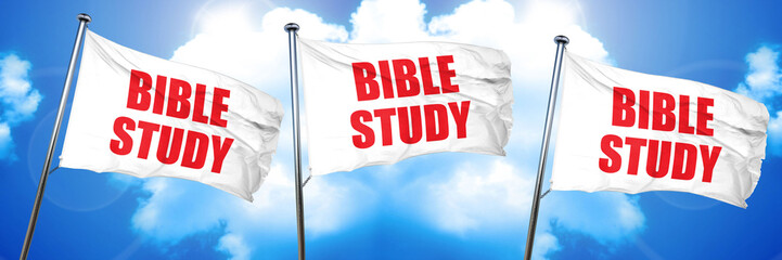 bible study, 3D rendering, triple flags