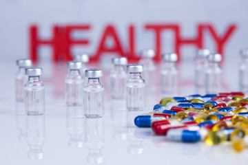 Healthy background, Pills, Tablets, Capsule background