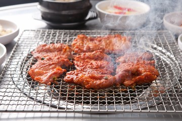 dakgalbi is korean style spicy Stir-fried Chicken