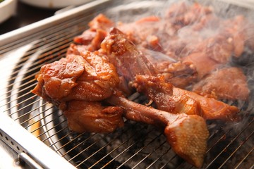 dakgalbi is korean style spicy Stir-fried Chicken
