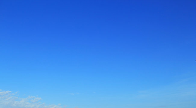 Clear blue sky for background