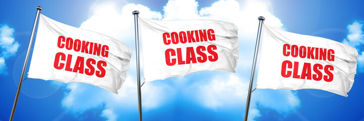 cooking class, 3D rendering, triple flags