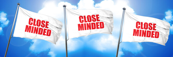 close minded, 3D rendering, triple flags © Argus