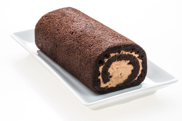 Chocolate roll cake