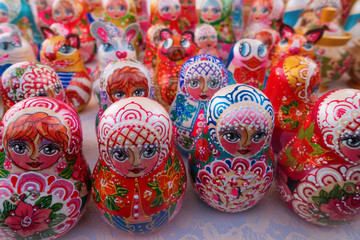colorful souvenir toy on the table