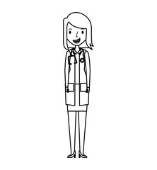 professional doctor avatar character vector illustration design