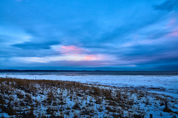 Sunset at Park Point Beach Duluth Minnesota