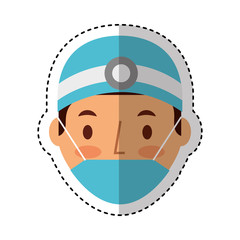 professional surgeon avatar character vector illustration design