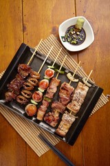  korean style pub food assorted skewers
