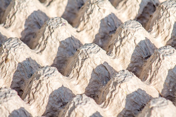 Container Box for eggs as background