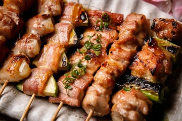 korean style pub food Spicy mix satay