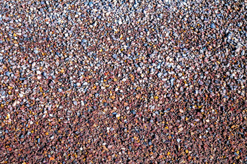 small stones on the road as a background